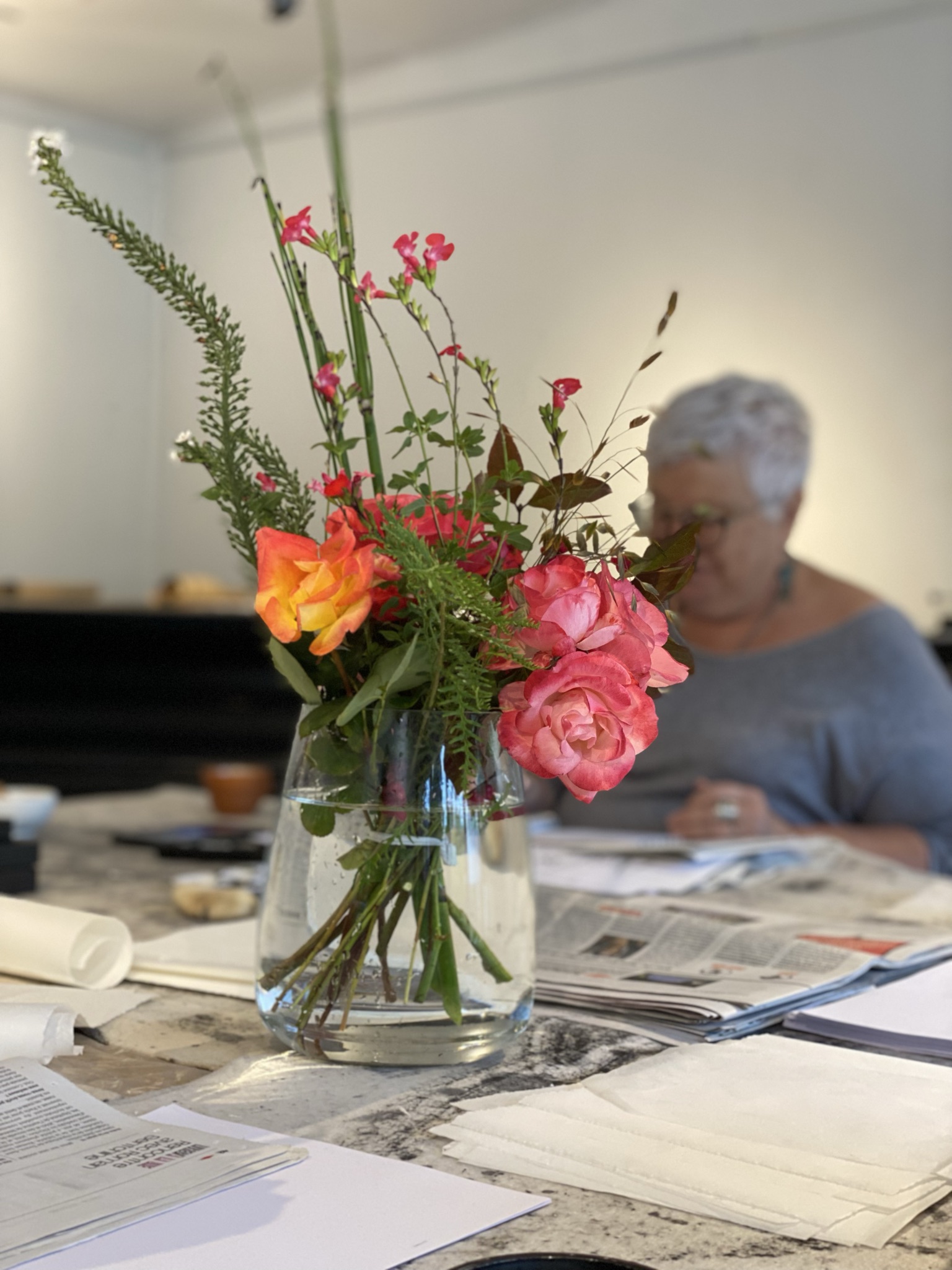 Atelier de calligraphie contemporaine, animé par Yves Dimier - LA POCHE lieu d'art - octobre 2021